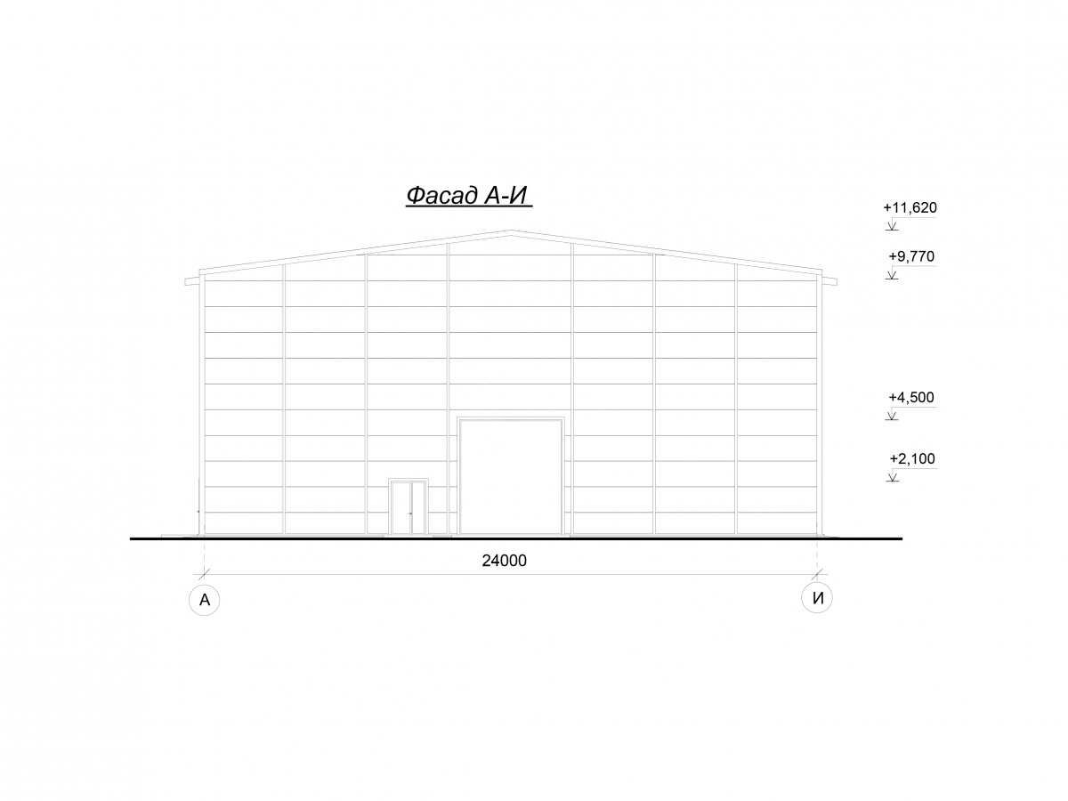 3D визуализация Производственный корпус из сэндвич-панелей - фото 20