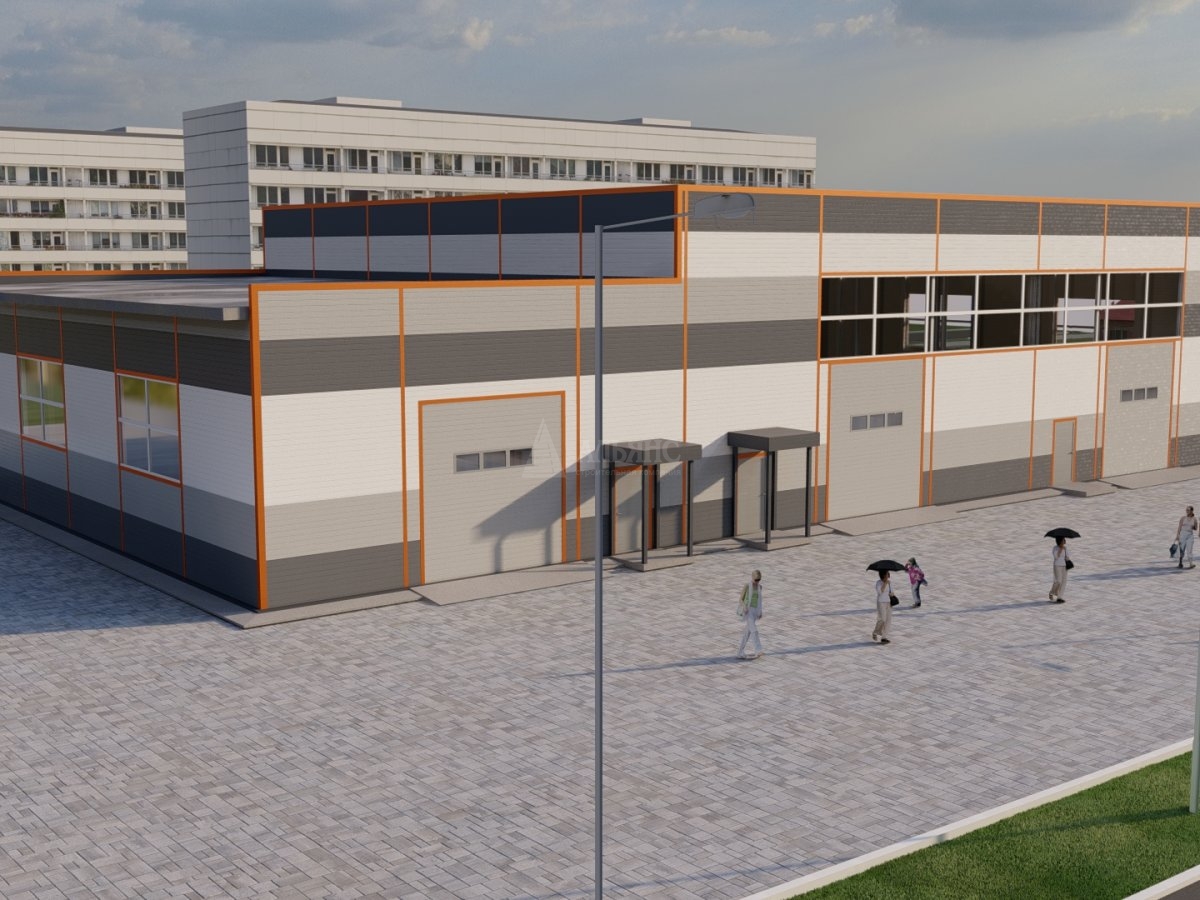 3D визуализация Проект СТО из сэндвич-панелей - фото 4