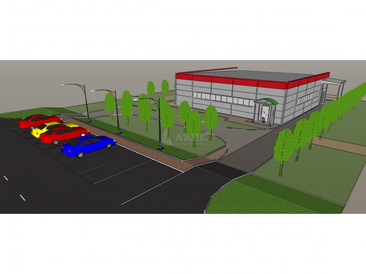 3D визуализация Магазин из сэндвич-панелей - фото 11