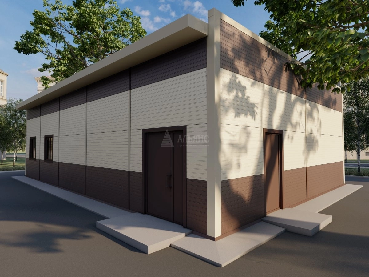 3D визуализация Кафе-столовая из сэндвич-панелей - фото 3