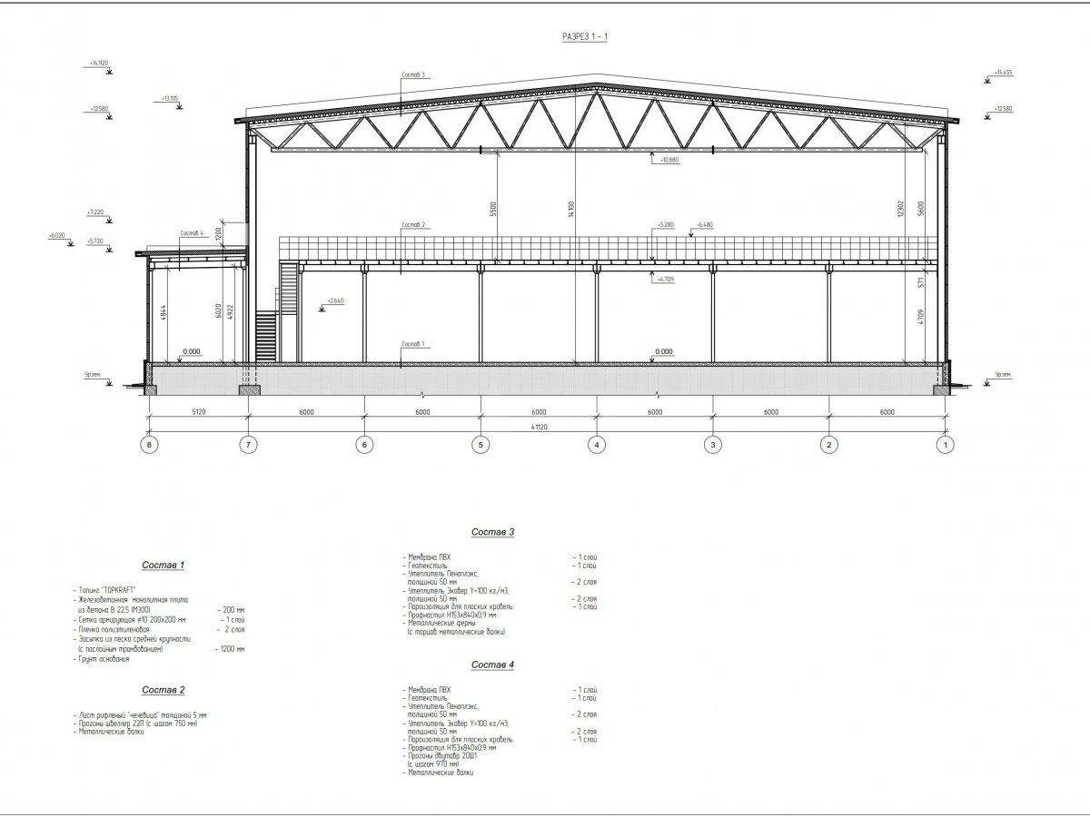 Планировка Склад из сэндвич панелей -  фото 3