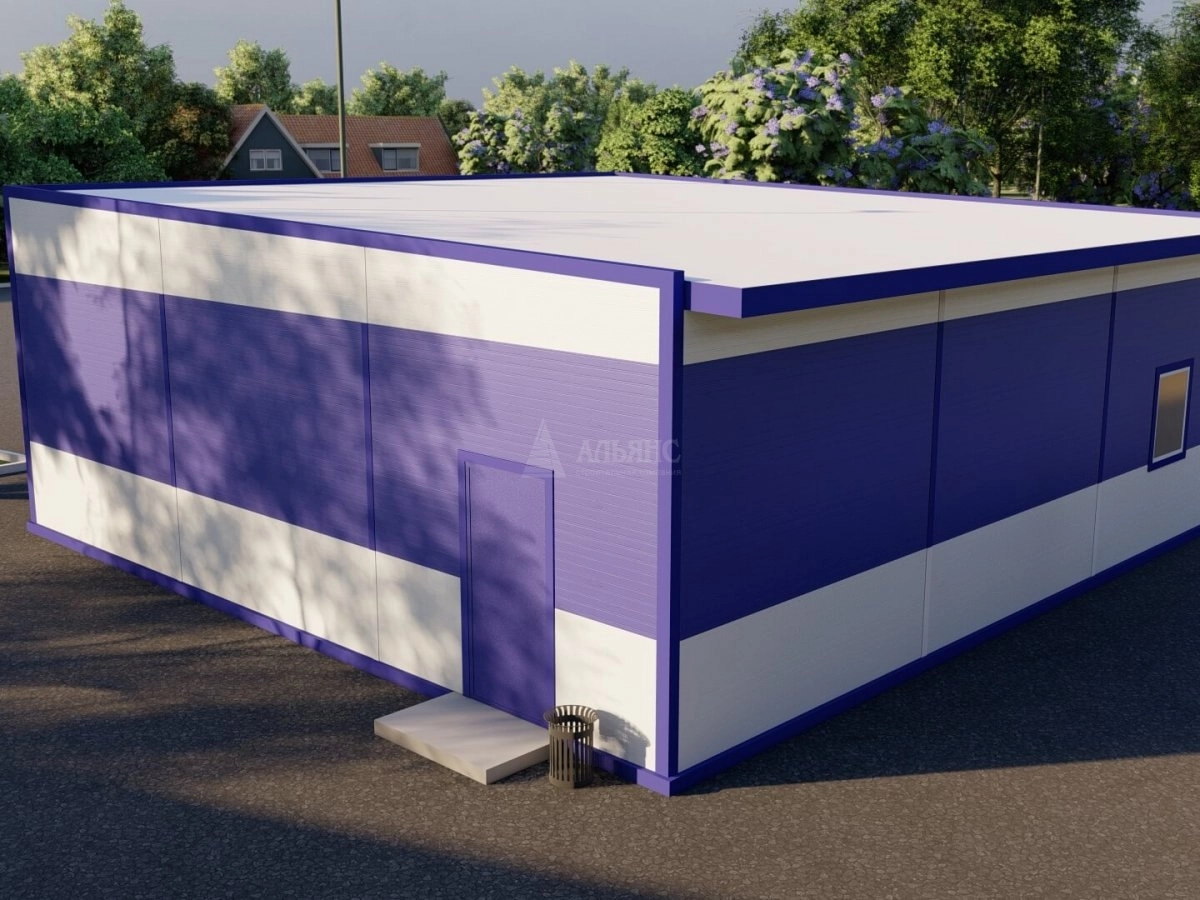 3D визуализация Магазин из сэндвич-панелей - фото 3